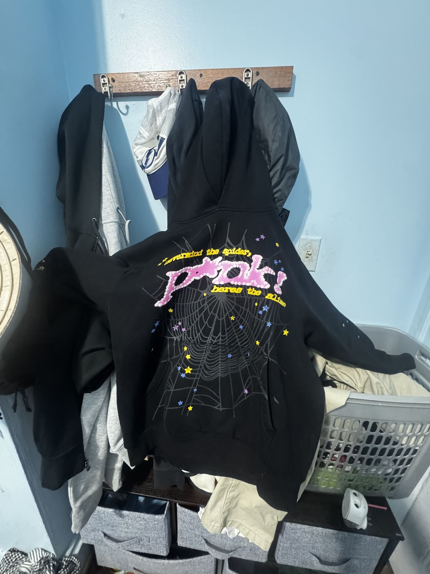 p*nk sp5der hoodie size small