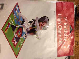 First birthday highchair kit