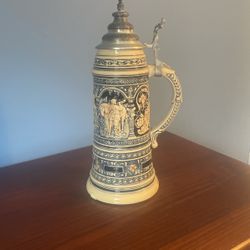 German Antique Beer Stein 