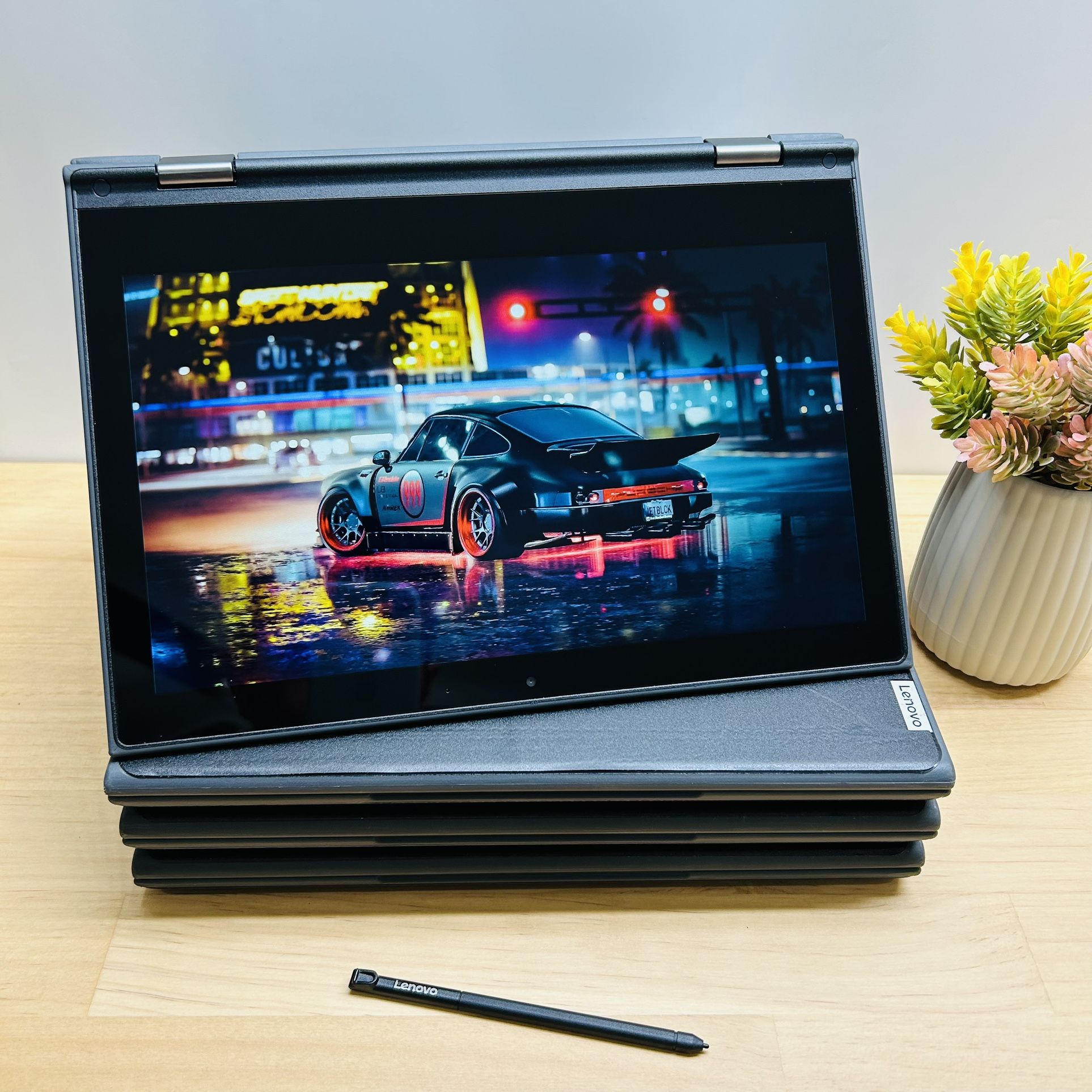 Lenovo Chromebook x360 HD Touch (2in1), 4GB RAM, 32GB SSD, Touch Pen and Charger + Free Gifts