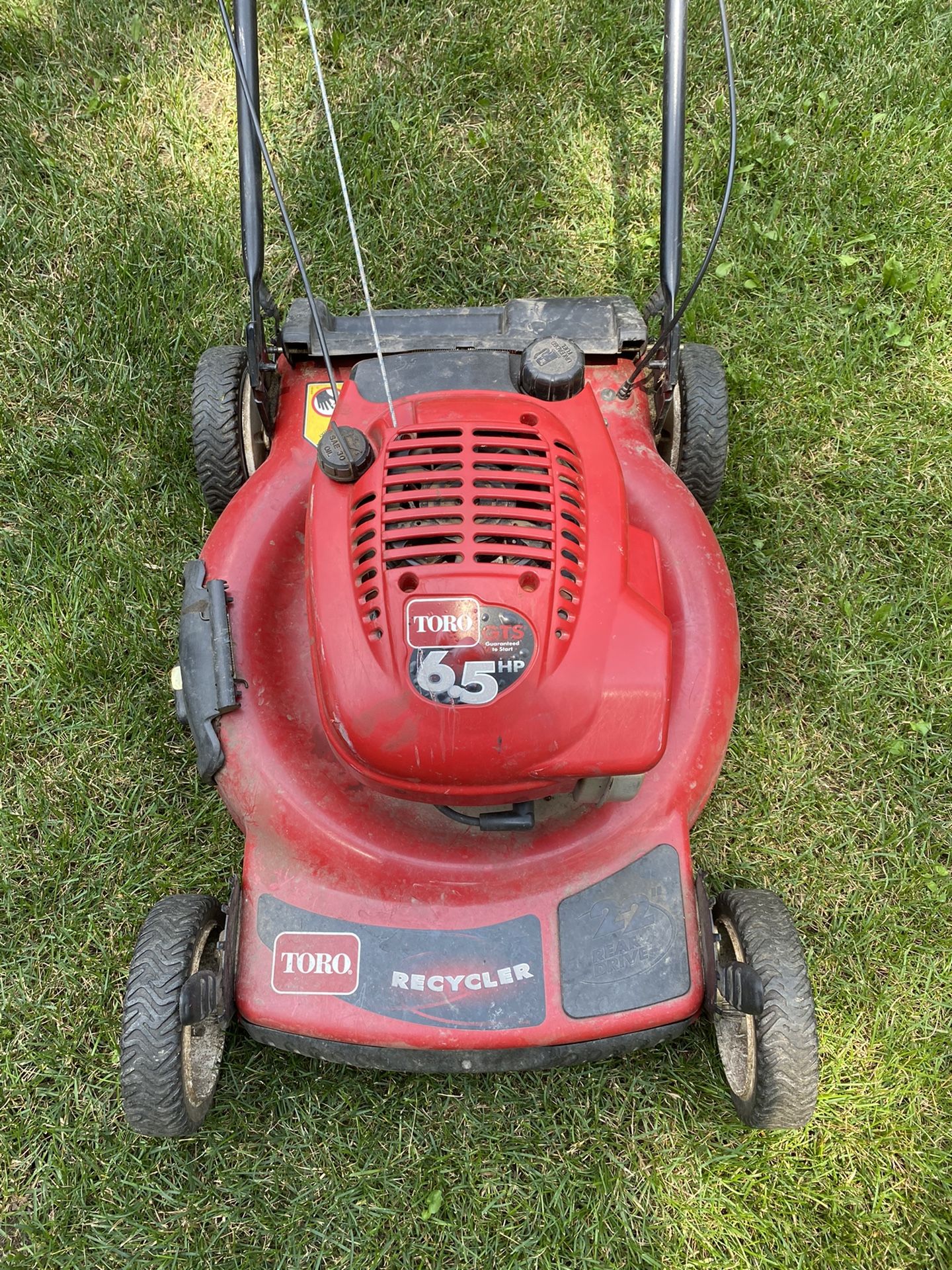 Toro recycler 6.5 HP GTS self propelled Lawnmower 22” deck for Sale in ...