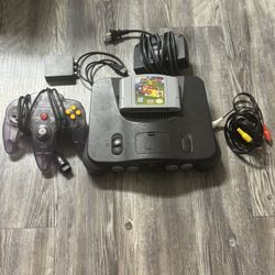 Nintendo 64 W/ N64 Controller & Super Mario 64 & HDMI Adapter
