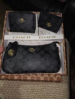 3-piece black bag set