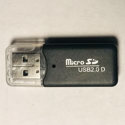 USB Micro SD Card Reader TF Adapter with LED — High Speed, Windows/Mac/Linux