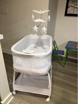 Electric Bluetooth Baby Bassinet with Extras!