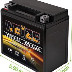 WEIZE High Performance Motorcycle Battery(New)