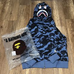BAPE Blue Hoodie 