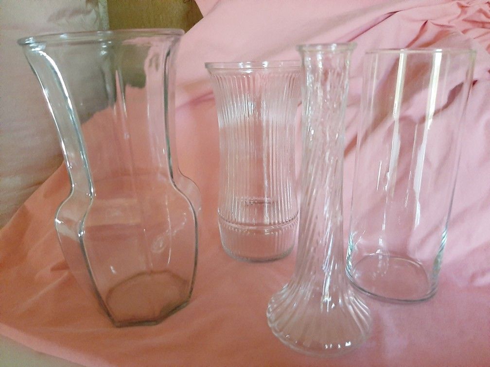 Clear Glass Vases Available Now, 2024