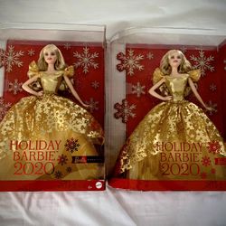 Barbie Signature 2020 Holiday Barbie Doll (12-inch Blonde Long Hair) in Golden Gown