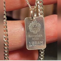 Scottsdale Silver Mint Bar Solid Silver 999 AG Lion Bar - New - 1g