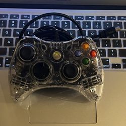 Microsoft Xbox 360 clear Afterglow PL 3702 Wired Controller