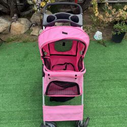 Foldable Pet Travel Stroller Destacable Carrier Cart 