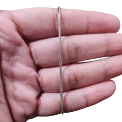 Vintage 925 Italy Stamped Thin Strand Bracelet 8"