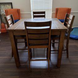 Wood Table And Chairs