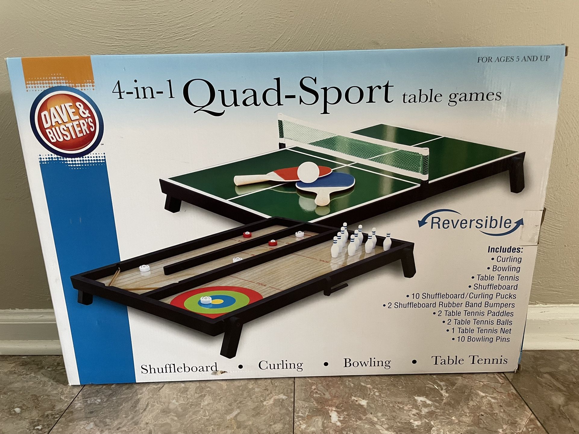 Dave & Busters Quad-Sport Table Games