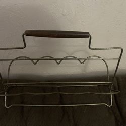 Mid-Century Drink Caddy Glass Holder