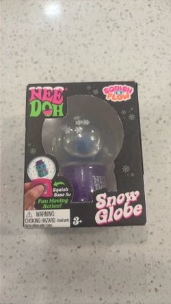 Nee Doh Squish N Flow Snow Globe Squishy Squeezable Toy Purple Base 25103YP