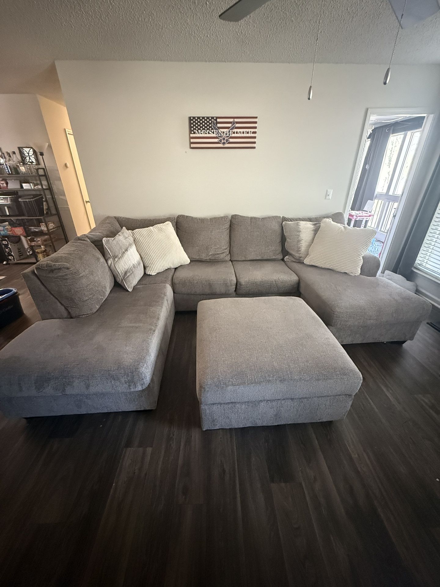 Sectional With Ottoman