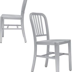 Two Aluminum Chairs Clean 