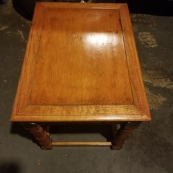 Solid Wooden End Table