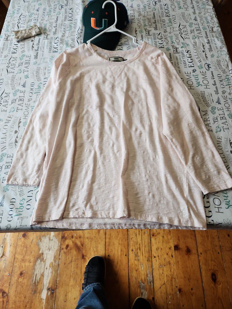 Salmon Color Long Sleeve Kith T-shirt Size Xl