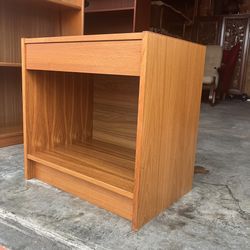 Vintage Danish Mid Century Modern Teak Nightstand 