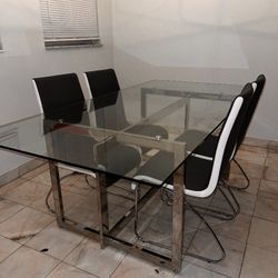 Dinner Table Set With 4 Chairs 