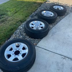 Wheels In Tires 17" 8 Lug Dodge Ram 8x6,5 Utility Truck If Fit Chevy Silverado Gmc Utility Truck 8x6,5 