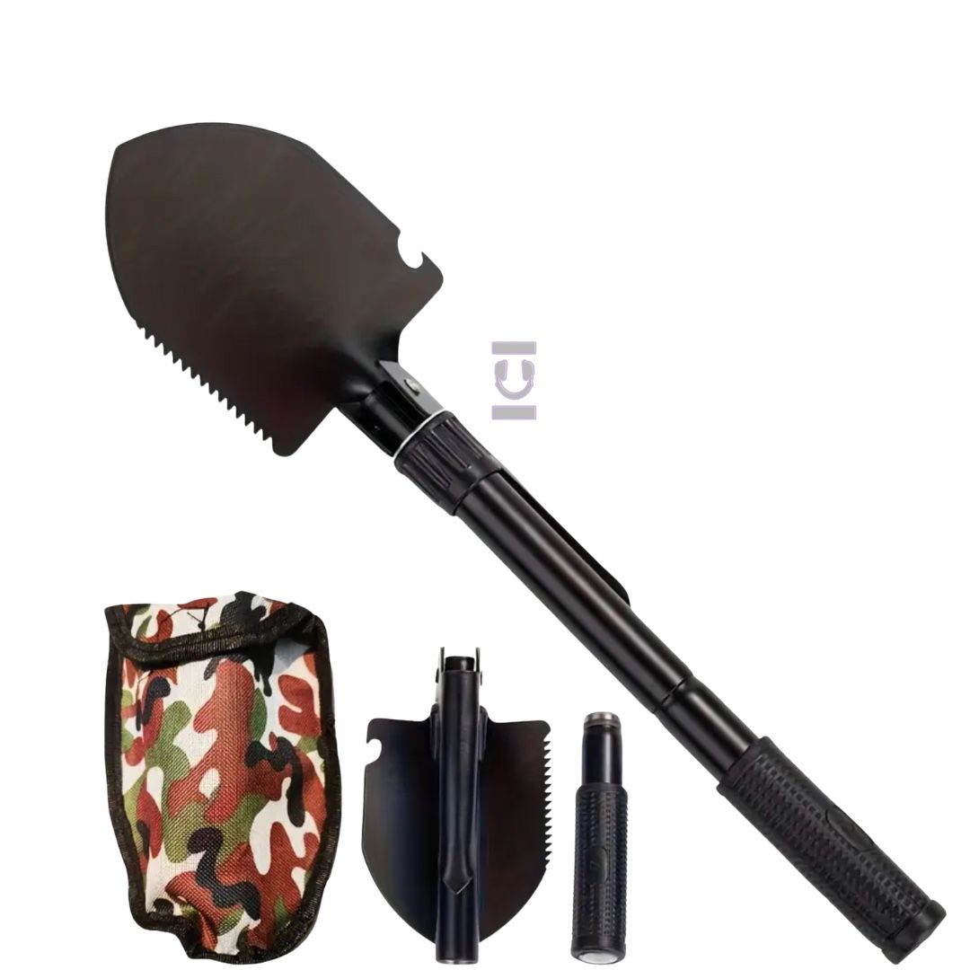 Multifunctional 3-in-1 Tactical Folding Outdoor Shovel