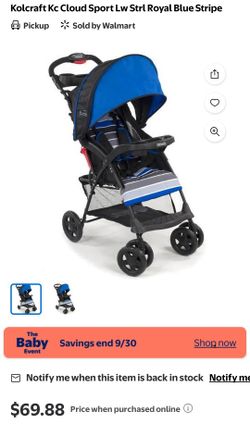 Blue Boys Stroller