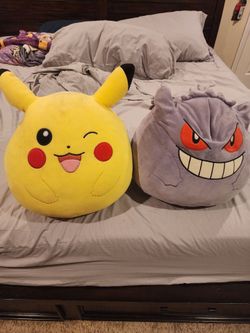 Pokemon pikachu and gengar squishmallows