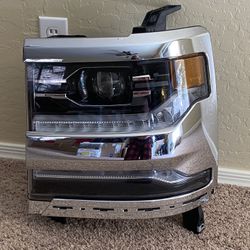 Factory OEM 2016-2018 Chevy Silverado 1500 Left Driver Side Chrome LED Headlight 