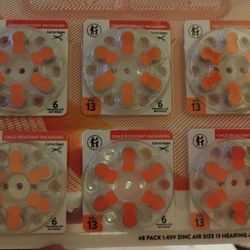 Free Size 13 Hearing Aid Batteries 
