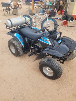 1985 185 kawasaki bayou with reverse and clear title