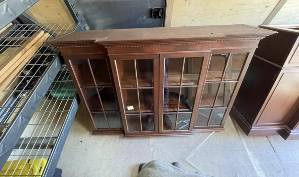 Vintage Secretary 2 Piece Hutch(SOLD) And Yard Sale!