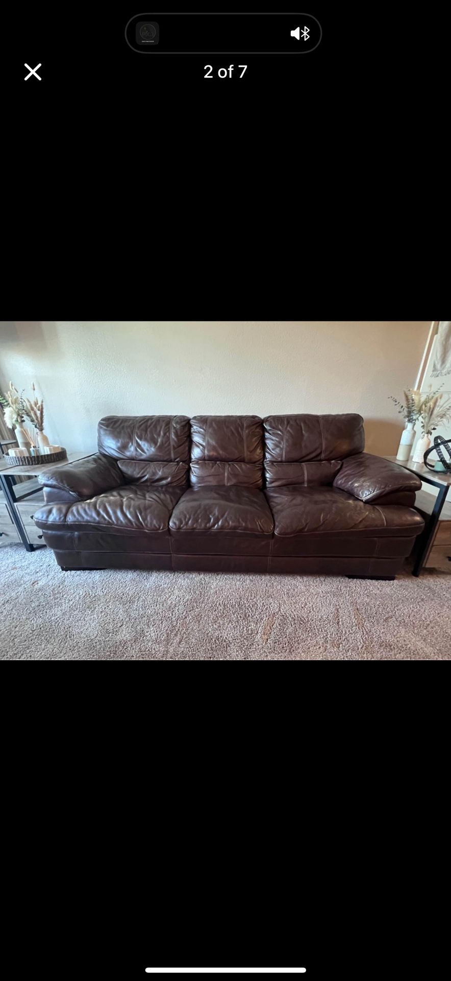 Genuine Leather Couch