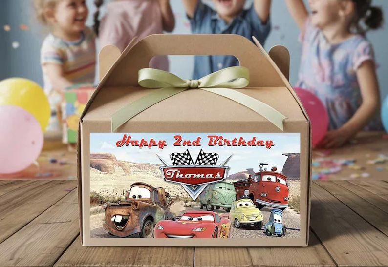 Cars Theme Gable Boxes Cars Disneyland Candy Box