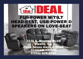 Full Power Reclining Sofa/Love Set W/Tilt Head Rest, USB-Power & Sound system