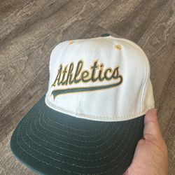 Vintage 90s Oakland Athletics Fitted Hat 