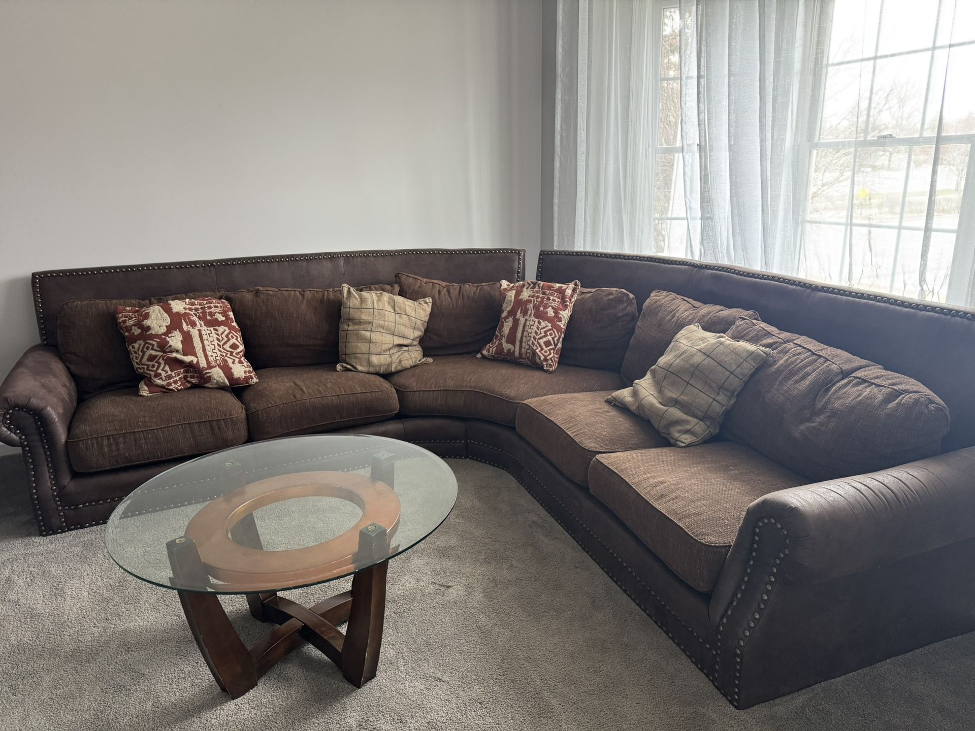 Brown Sectional Couch