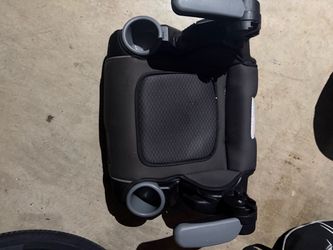 Black Booster Car Seat with Cup Holders