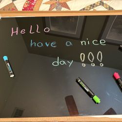 Black Glass Whiteboard