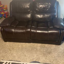 Top Grain Leather Sofa And Love Seat