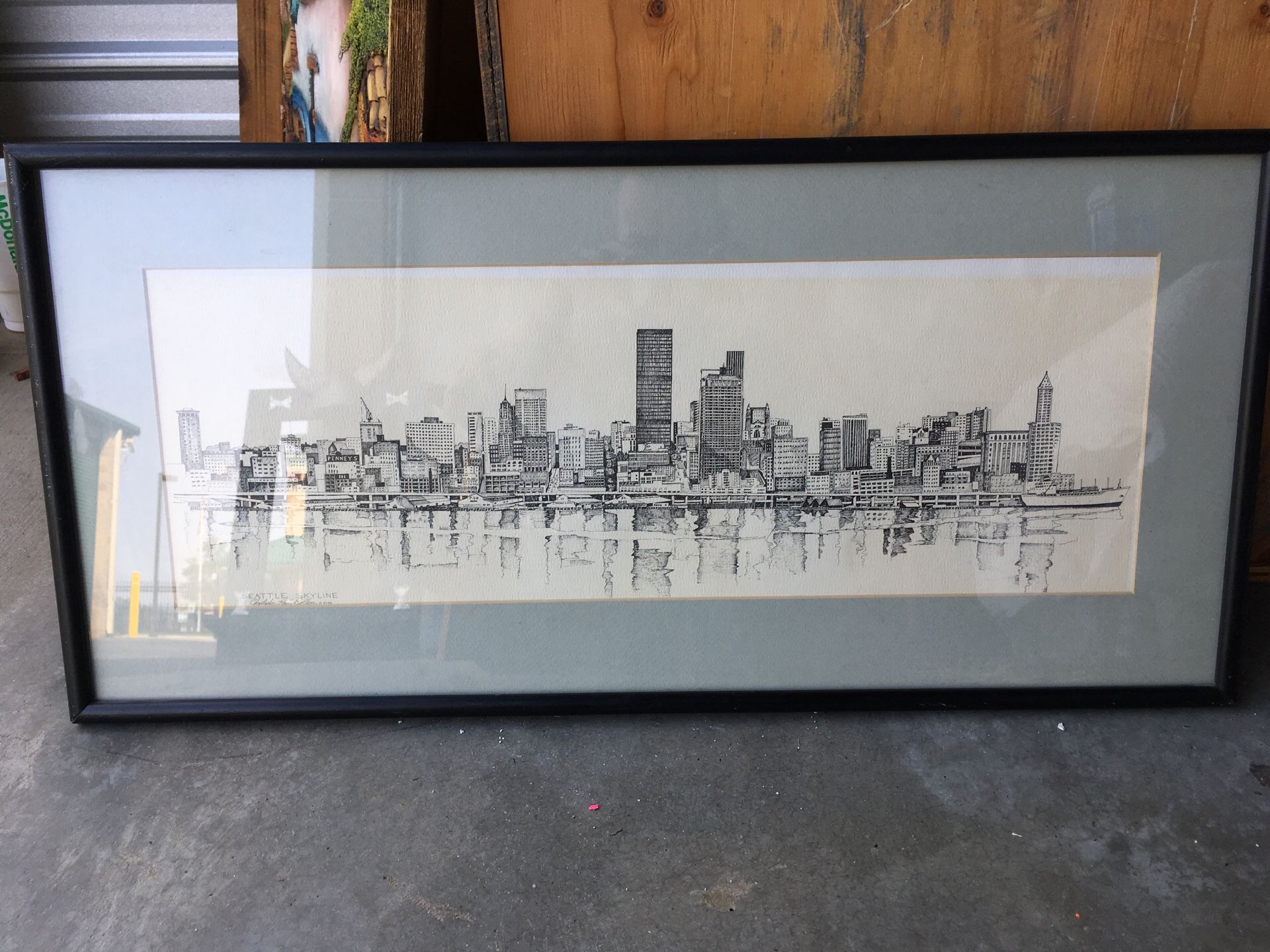 Seattle Skyline by Christopher Paul bollen 1978
