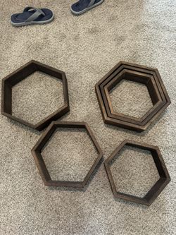 hexagon shelves