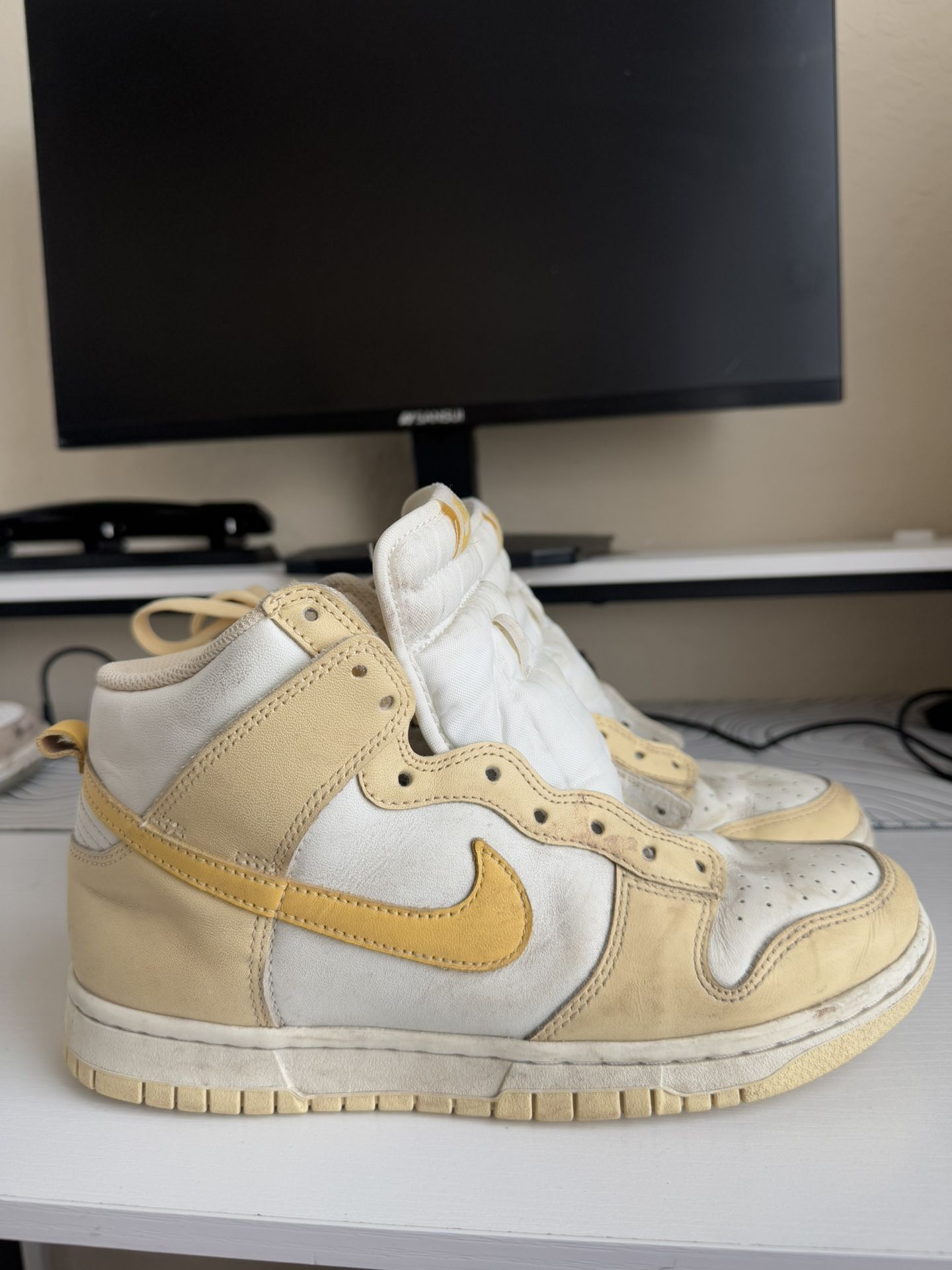 Yellow Nike Dunk High