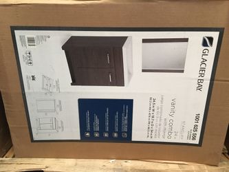 Glacier bay 24 inch vanity combo