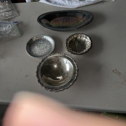 Four Vintage Serving Plates