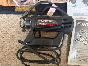 Used RotoZip SCS01 Spiral Saw / rotary cutout tool.