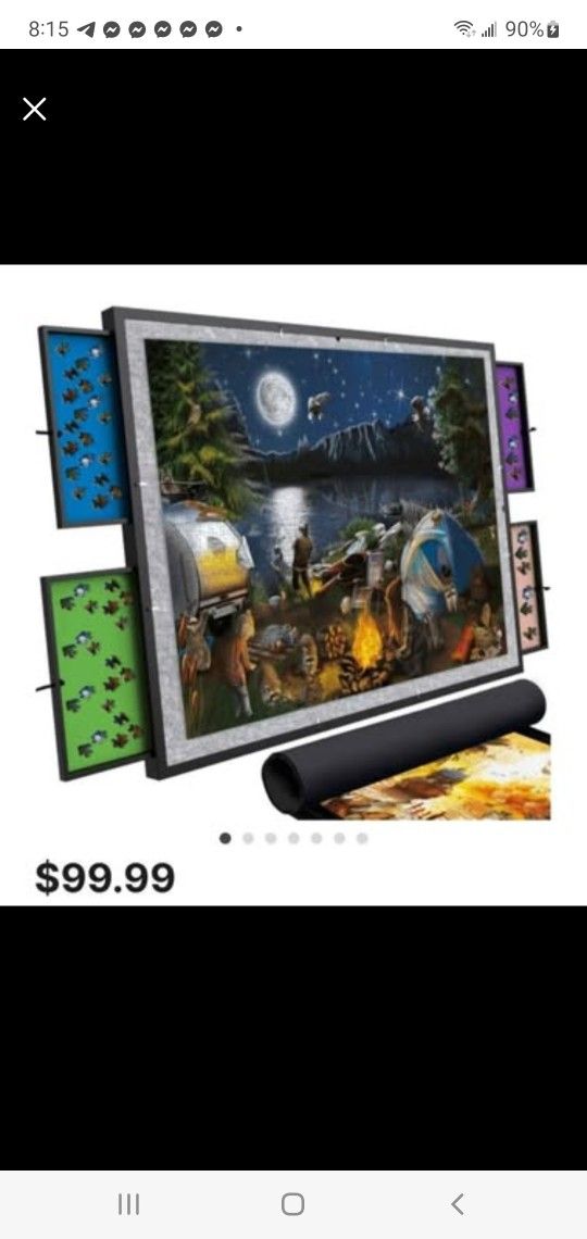 BRAND NEW..QUOKKA 1500 Pieces Puzzle Board with Drawers - 32" x 26"